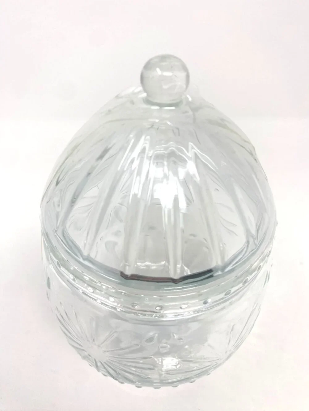 Target Clear Glass Pedestal Vessel Easter Egg Decor Candy Jar Canister